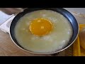 한국에서 먹을 수 있는 타조알 후라이  Fried Ostrich Egg - Korean street food