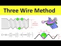 Three Wire Method: Derivation of Effective Diameter | Thread Measurement in Metrology | Shubham Kola