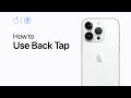 How to use Back Tap on iPhone | Apple Support