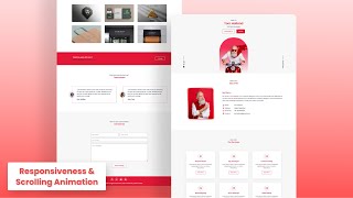 #2 Responsive Portfolio Website Using Html Css & JavaScript | Crown Coder