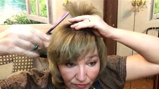 Лечебная стрижка секущихся кончиков .Легко !  How to trim his split ends .