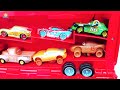 asmr satisfying unboxing of disney pixar cars mcqueen and mack truck hauler disney cars asmr sounds