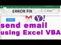 gmail vba automation | smtp error fix - gmail via Excel automation - vbatip#31