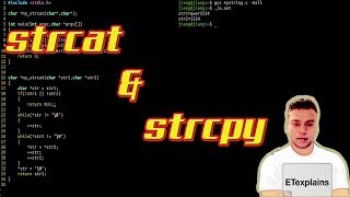 C Programming Tutorial - 29 - strcat and strcpy