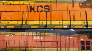 (4K) GECX y KCS ex BNSF (Las rarezas de KCS) (SUB)