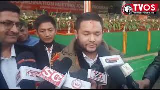 MLA Aditya Golay speaks to media hinting CM will contest election from Soreng Chakung in 2024