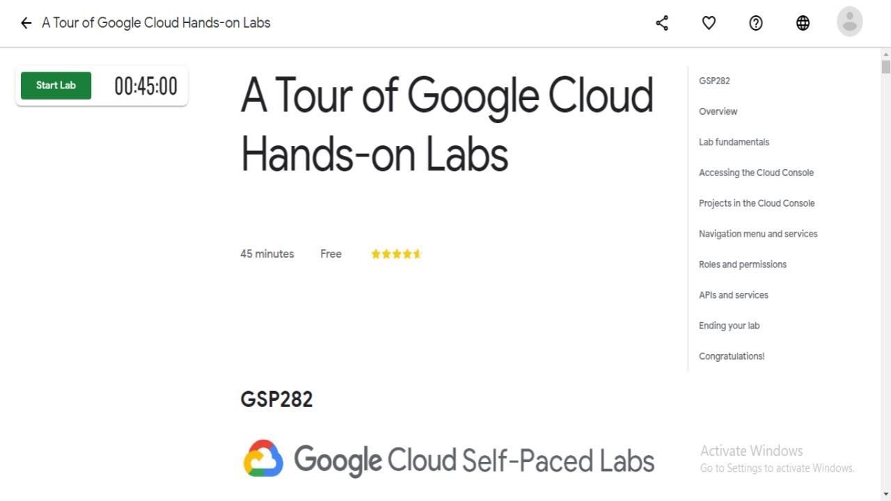 A Tour Of Google Cloud Hands-on Labs [GSP282] QWIKLABS | Google Cloud ...