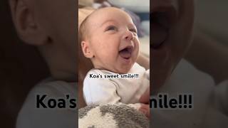 We finally caught his smile on video!! #alixandstephen #parents #newborn