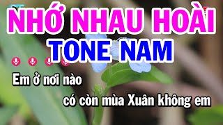 Karaoke Nhớ Nhau Hoài Tone Nam ( Am ) Nhạc Sống Hay | Đại Lý Karaoke