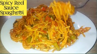 Spaghetti Recipe | Spaghetti in Tomato Sauce | Red Sauce Pasta Recipe Italian Fo