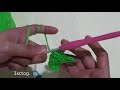 how to make a crochet grape leaf