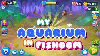 My Aquarium in FISHDOM after three years playing this game - no commentary