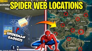 BGMI SPIDER WEB SHOOTER LOCATIONS | BGMI/PUBG Spider-Man Tips & Tricks | BGMI Spider Web Tamil