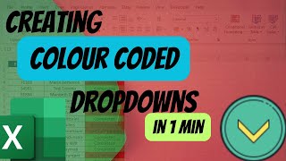 Creating Coloured Dropdowns In Excel In 1 Min
