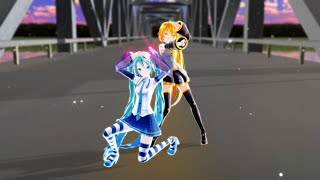 MMD ロケットサイダー REM式初音ミク10th / Tda式改変亞北ネル・デフォ服