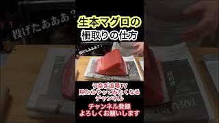 生本マグロの柵取りの仕方‼️