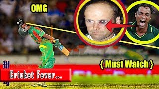 Top 10 Killer Bouncer on Face by Shoaib Akhtar  in Cricket | Batsman Gets Injured