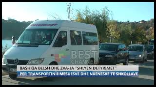 BASHKIA BELSH DHE ZVA JA  SHLYEN DETYRIMET , PER TRANSPORTIN E MESUESVE DHE NXENESVE TE SHKOLLAVE