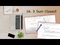4. Two Pointer | Leetcode | 16 | 3 Sum Closest