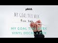 'My Goal This Week' Mirror Sticker Instructions | How to apply the Pikkii Sticker to your mirror