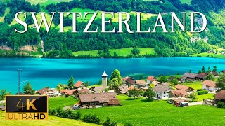 FLYING OVER SWITZERLAND (4K UHD) - Relaxing Music With Amazing Natural Film For