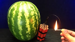 Experiment: Big Explosion of Watermelon