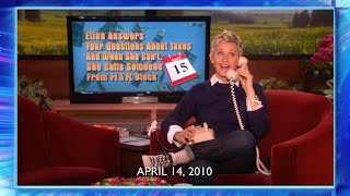 Ellen Calls H&R Block with Tax Questions (Season 7 Flashback)