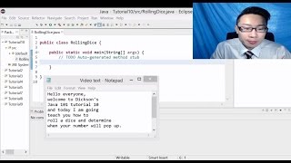 Dickson's Java101 Tutorial 10 - Creating a Dice