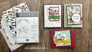 FREE Card Class: 3 Stampin' Up! Nests of Winter Cards | 10/10 Thursday Night Stamp Therapy