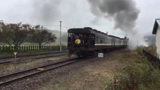 SLやまぐち号 下り 地福駅発車