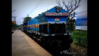 Bizarre offlink! Itarsi EMD WDP4B 40048 with 13012 MLDT - HWH Intercity express skips Uttarpara