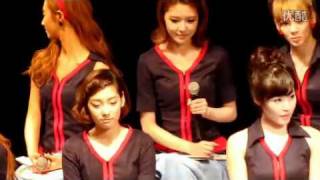 [FANCAM] 110423 - SNSD Samsung Fanmeeting Interview in Beijing