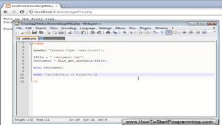 PHP Tutorial 24 Reading A File PHP For Beginners)