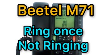 How to Fix Ring Once \u0026 No Ringing Trouble  of Beetel M71 Telephone