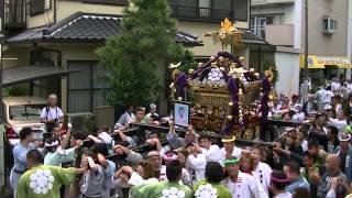 平成24年　千葉・登渡神社　例大祭　大神輿渡御=登戸一丁目