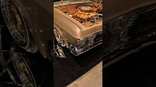 GOLD ENGRAVED LOWRIDER 65 IMPALA #fyp #explore #65impala #chevy #lowrider #gold #engraving #chicano