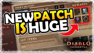 PATCHS NOTES ARE OUT! MORE ETERNAL LEGENDARY CRESTS FOR ALL | Diablo Immortal