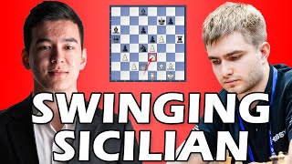 Swinging Sicilian | Nodirbek Abdusattorov vs Alexey Sarana | Tata Steel Chess 2025