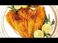 Sea Bass Fried Fish آموزش سرخ کردن ماهی ،ترد و خوشمزه ،ساده و راحت در کمترین زمان.😋🐟🐠