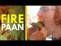 FIRE PAAN in New Delhi! 🔥 Foreigner Tries Paan for the First Time