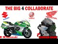 Yamaha, Honda, Kawasaki and Suzuki Partner on Hydrogen Engines for Motorcycles