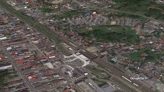 Google Earth　二本松駅(福島県)　にほんまつ　東北本線