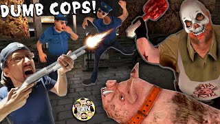 FRAMING MR. MEAT!! CAN'T OUTSMART DUMB POLICE OFFICERS! (FGTeeV Rescue Game #1)