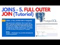 JOINS - 5. FULL OUTER JOIN in PostgreSQL | Tutorial #ezettutorial #postgresql
