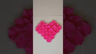 Easy 3D Origami Heart – A Gift Made with Love! #origamiheart  #love #origami  #shortsvideo #trending