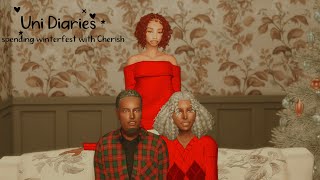 Uni Diaries ★ winterfest with cherish ★ ep 5 ★ the sims 4