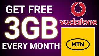 EASIEST Way To Get 3GB Data On MTN & Vodafone For Free In 2024, TRY NOW!