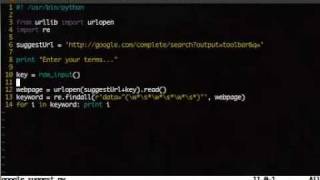 Extracting Google Suggest Keyword Using Python