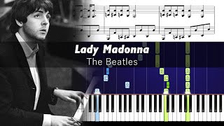 How to play the piano part of Lady Madonna by The Beatles