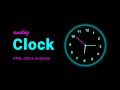 🕒 Build a Realistic Analog Clock with HTML, CSS & JavaScript | MZCode01  #CSS #javascript #coding